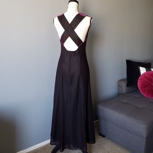 VTG 90s Iridescent Strappy Back Maxi Dress